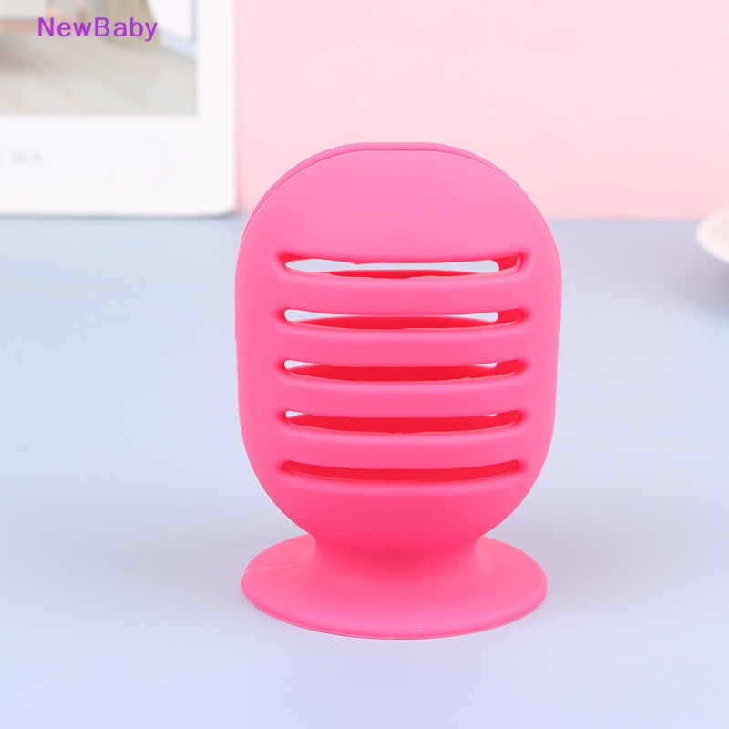 Newbaby Silikon Beauty Makeup Blender Powder Puff Rak Penyimpanan Spons Telur Drying Stand ID