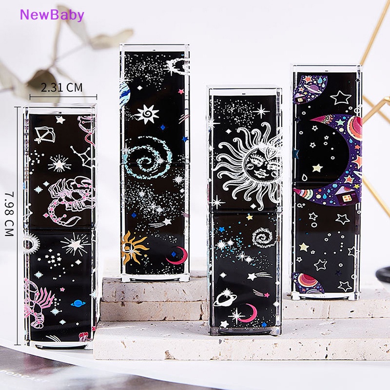 Newbaby 1Pc Lip Balm Tabung Wadah Bibir Kosong 3D Starry Diy Lip Tube ID