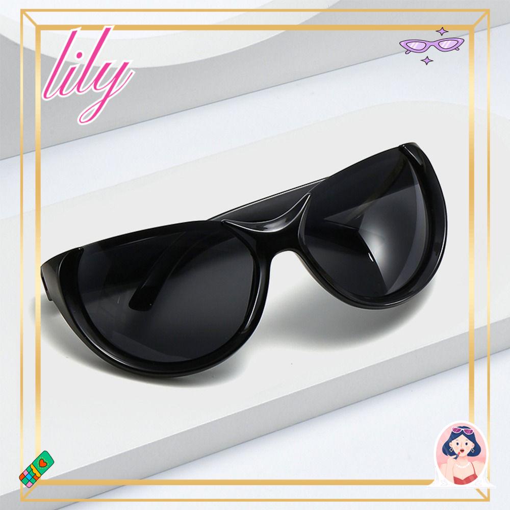 Lily Y2k Kacamata Hitam Populer Bersepeda Pria Shades Eyeglasses Wanita Sunglasses