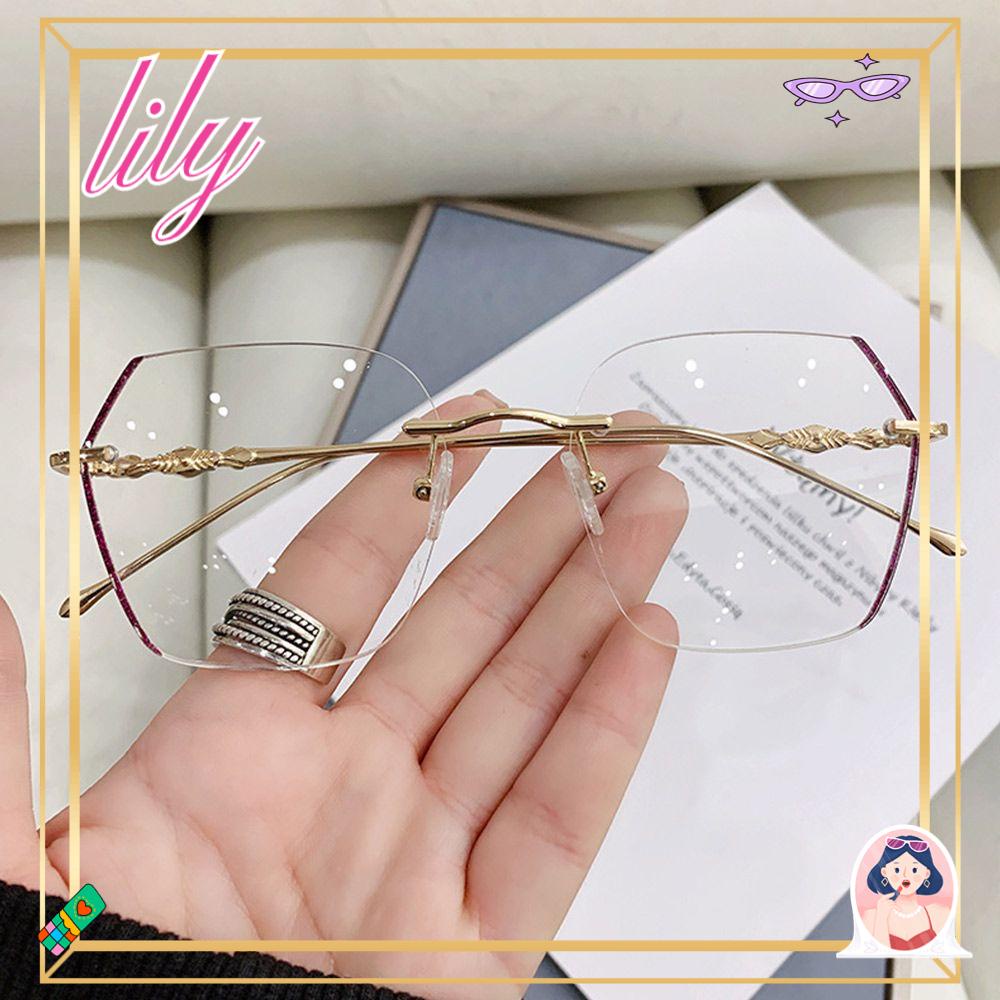 Lily Anti-Blue Light Kacamata Anti-Cahaya Biru Kantor Portable Pelindung Mata Bingkai Sangat Ringan
