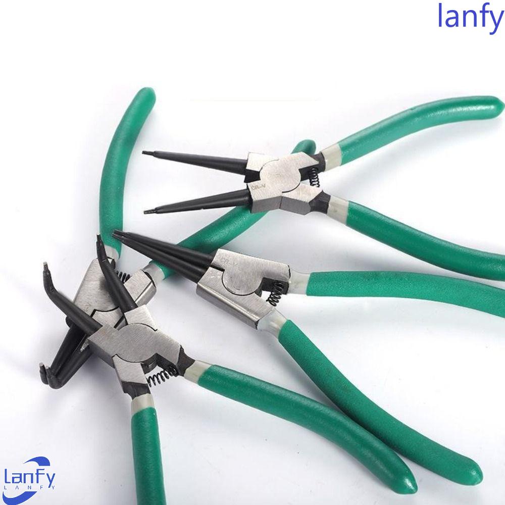 Lanfy Snap Ring Plier Multifungsi Crimp Tool Spring Tang Curved Straight Circlip Plier