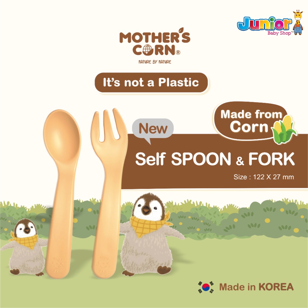 Mothers Corn New Self Spoon &amp; Fork Set