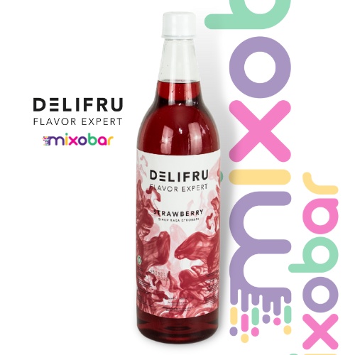 

Delifru Syrup Strawberry 1000ml l Sirup Minuman