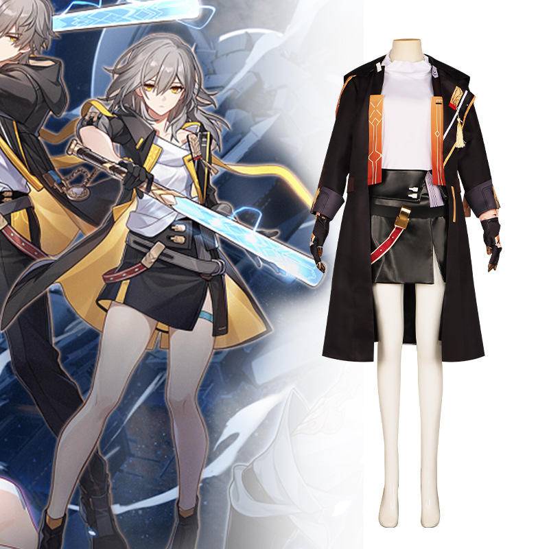 【Wetrose】 Ready Stock Honkai: Star Rail Game Cosplay Costume Trailblazer Stella Stelle Wanita Halloween Kostum Full Set