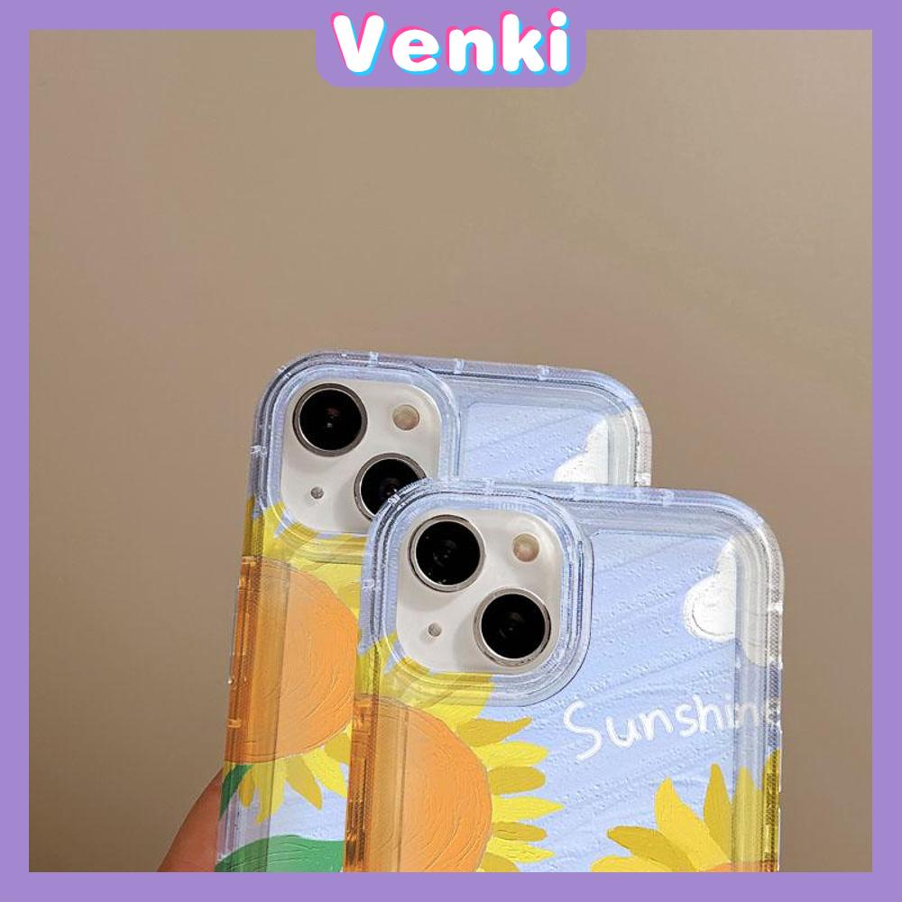 VENKI -For 11 iPhone Case Clear Case TPU Soft Case Airbag Shockproof Cute Oil Painting Bear Compatible with iPhone 14 13 Pro Max iPhone 12 Pro Max 11 7Plus 6Plus XR xs 7 8 Plus