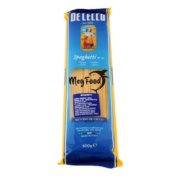 

Pasta Spageti Italia De Cecco Ceco Spaghetti Spagheti 12 500g