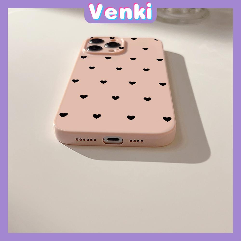 VENKI - For iPhone 11 iPhone Case Cream Glossy TPU Soft Case Shockproof Camera Cover Protection Purple Love Compatible with iPhone 14 13 Pro max 12 Pro Max xr xs max 7Plus 8Plus