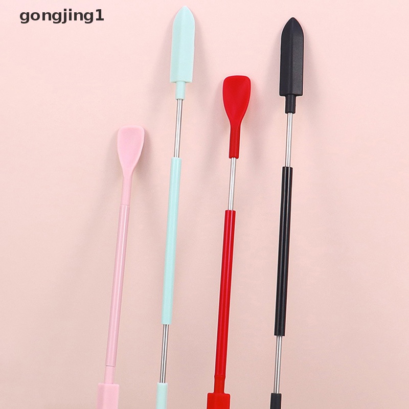 Ggg 1Pcs Scraper Kepala Ganda Silikon Krim Kosmetik Scraper Set Alat Makeup ID