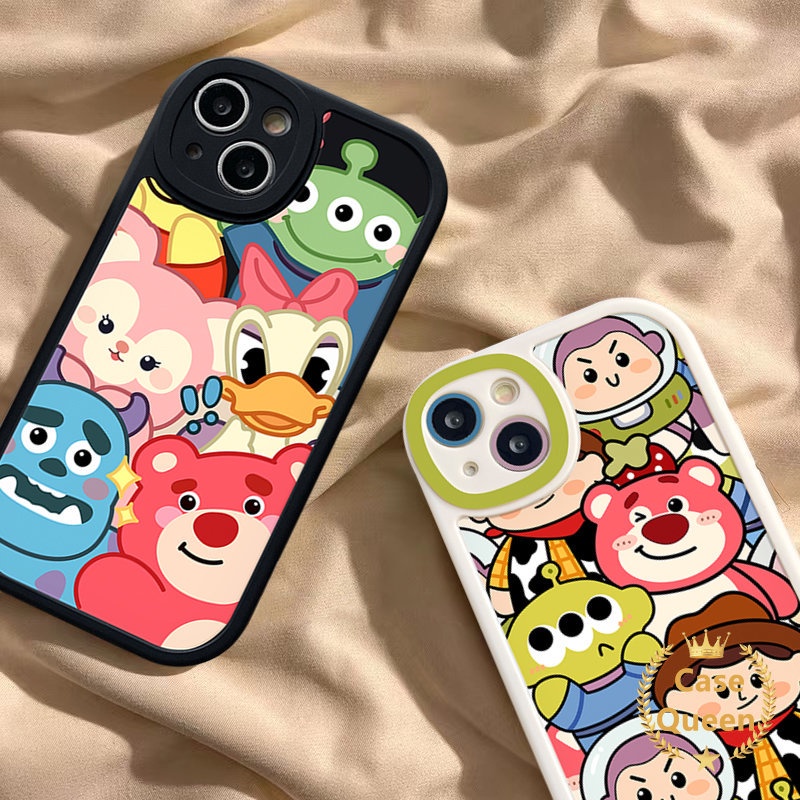 Disney Donald Duck Soft Tpu Back Case for Infinix Hot 11 10s 11s 10T 10 Lite Note 8 Hot 11 10 9 10s 10T 11s Play Smart 6 5 Cartoon Toy Story Strawberry Bear Lotso Cover