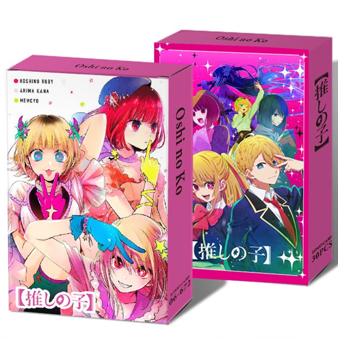 30pcs/box OSHI NO KO Jigoku Raku Photocards Kartu Lomo Kartun Postcards