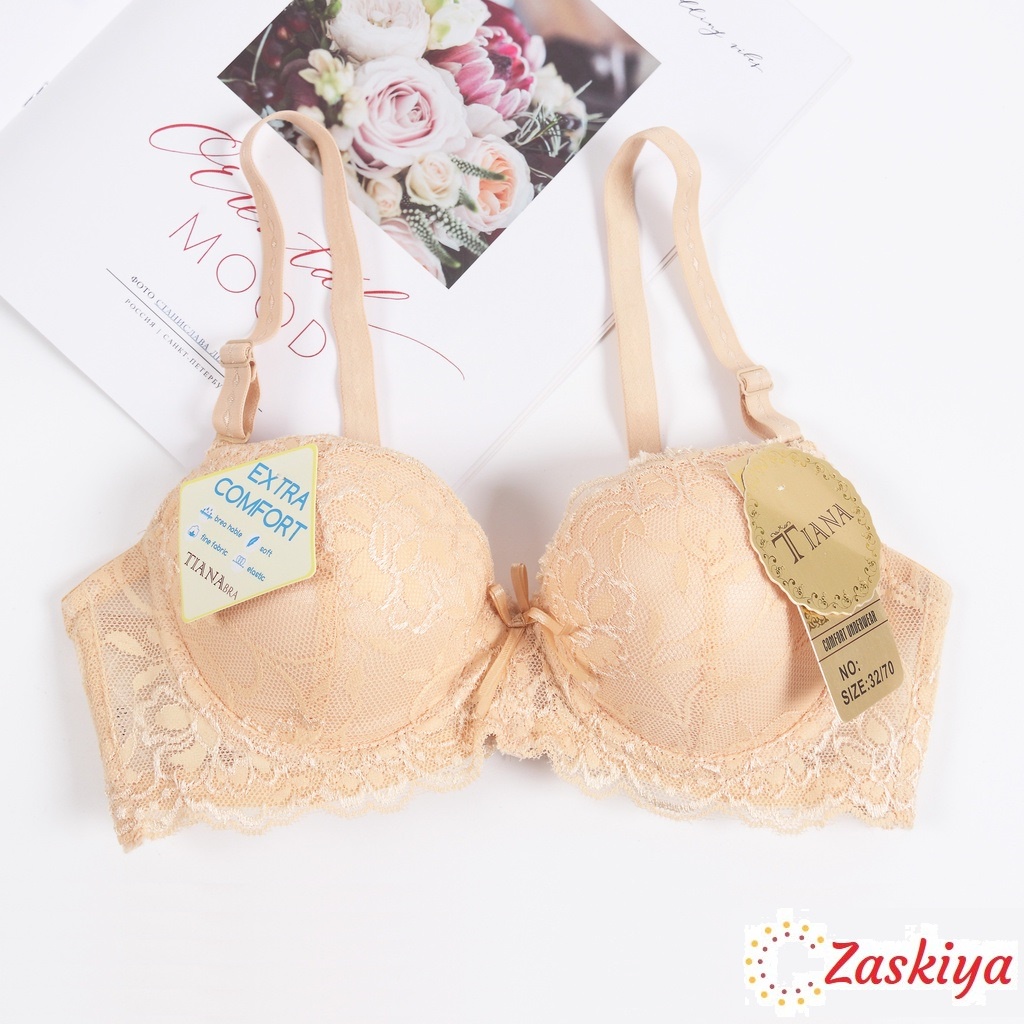 ZASKIYA - BH Push Up Bra Renda Brukat Kawat / art TIANA 332