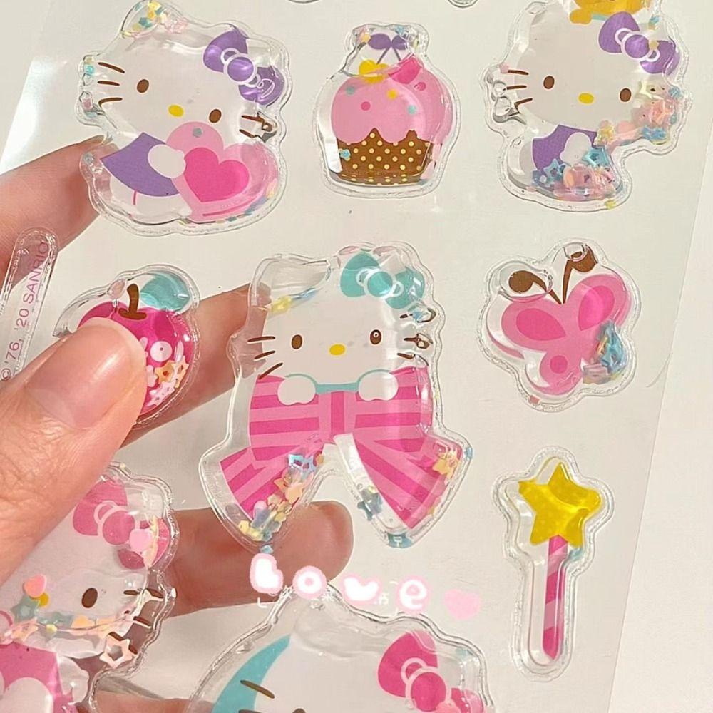 Mxbeauty Shake Stiker Air Anime Kristal Kuromi Siswa Akun Tangan Melody Stiker Hias