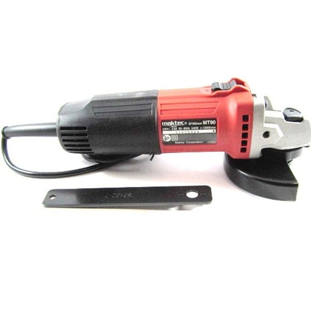 Maktec MT90 Mesin Gerinda Tangan 4 Inch Angle Disc Grinder Gurinda Grinda Grenda Listrik Warna Merah