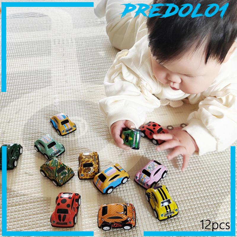 [Predolo1] Mainan Bayi Mobil Koleksi Pull Back Vehicles Set Untuk Bermain Peran Pasir