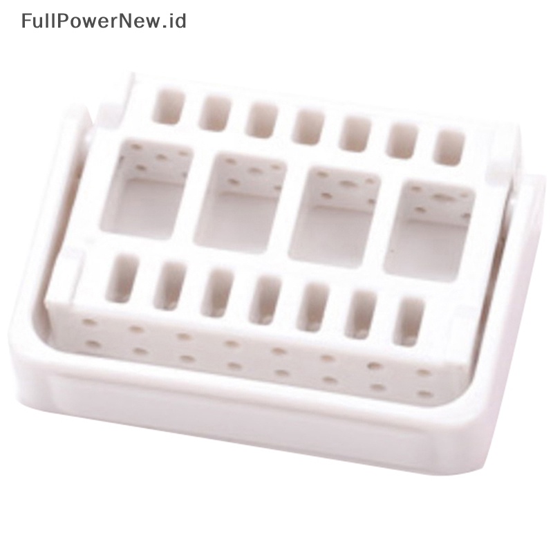 Power Manicure Alat Kepala Gerinda Display Stand 16 Lubang Gerinda Head Rack Storage Box ID