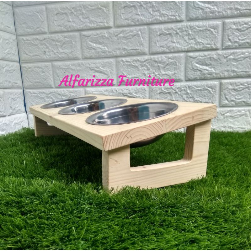 HidroAquatic - tempat makan kucing 3 bowl