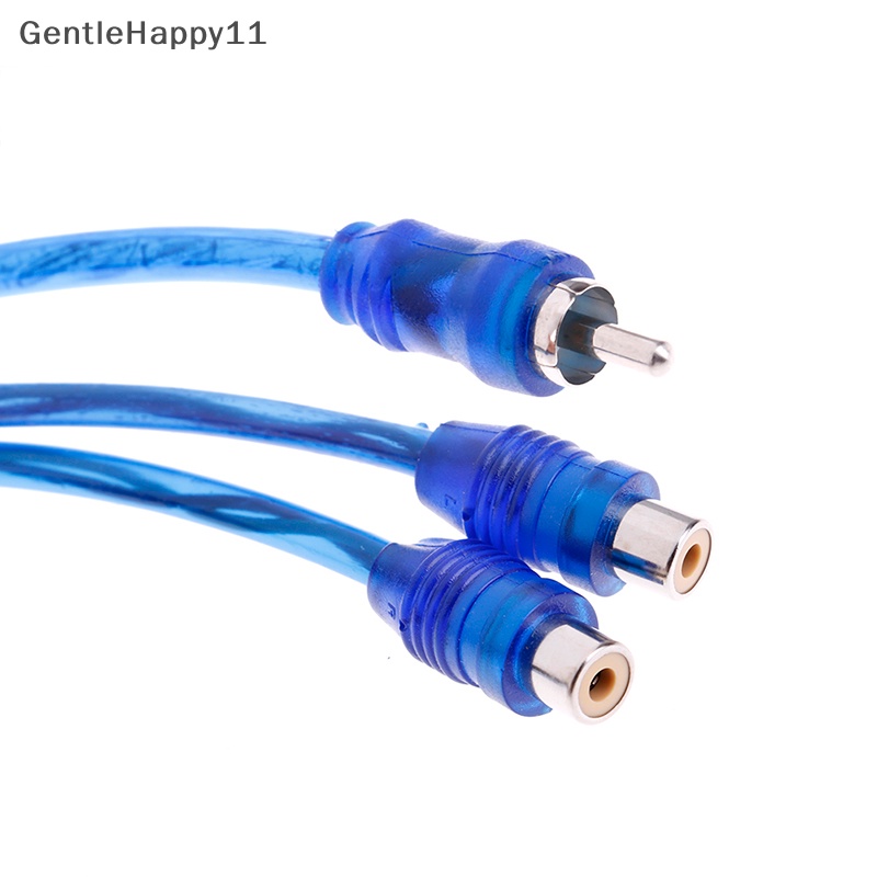 Gentlehappy 1Pc RCA female to male splitter stereo audio Y Adaptor Kabel Konektor Kawat id