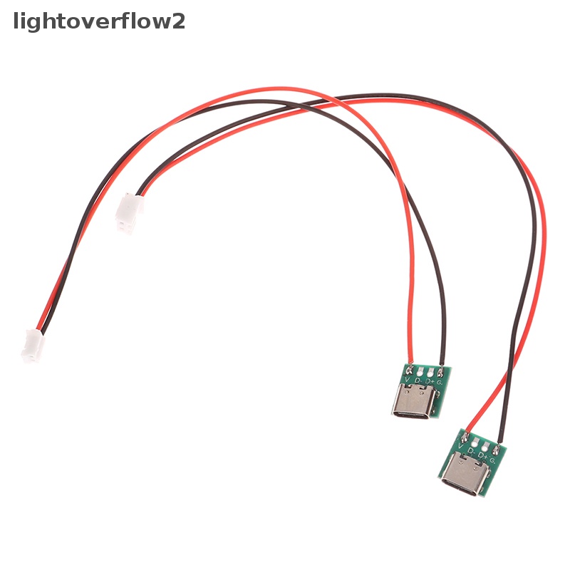 [lightoverflow2] Pcb Tipe-c Dengan Adaptor Konverter Cabel Micro USB Ke Celup Konektor Female Breakout Board Kabel Pengisian Solder Board Socket [ID]