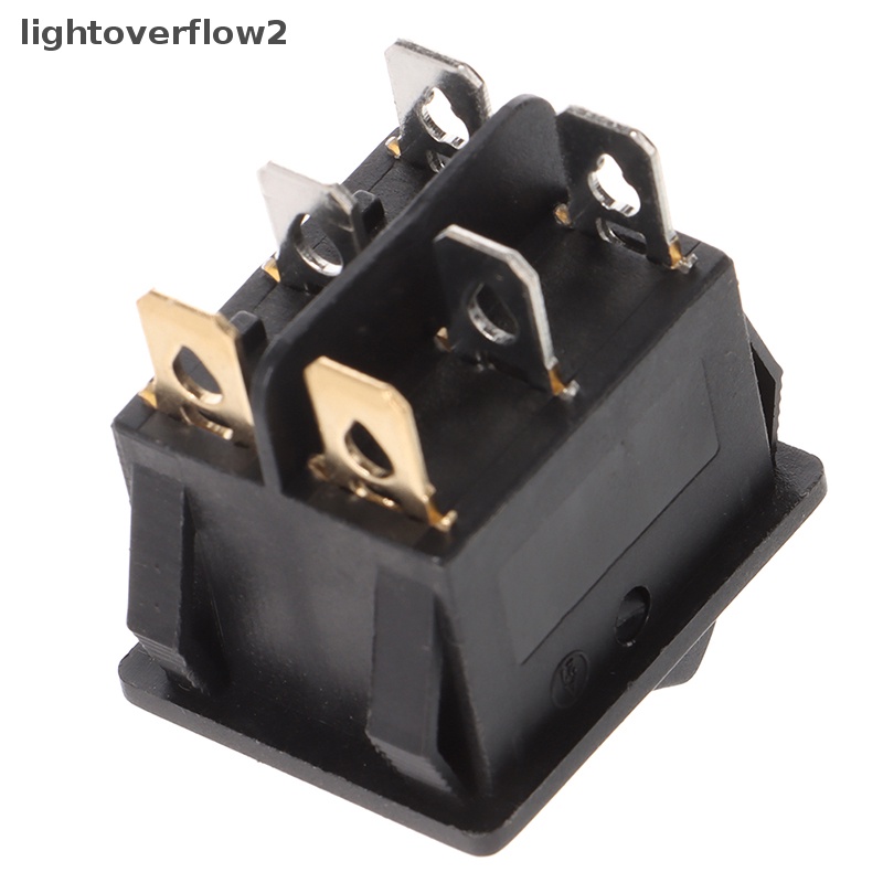 [lightoverflow2] Kcd6 6PIN 16A 220V Saklar Lampu Ganda Rocker Switch ON-OFF KCD6 Tombol Lampu Boat Power Switch [ID]