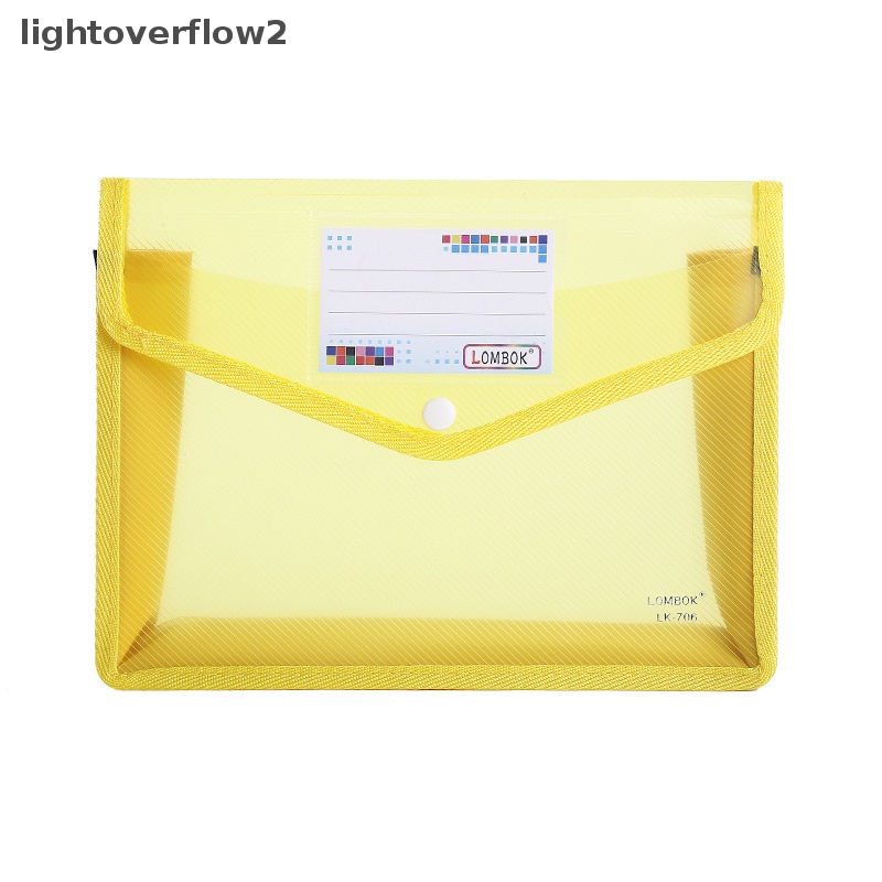 [lightoverflow2] A4 File Folder Stationery Storage Folder Tahan Air File Organizer Folder PP Bag Portfolio Paper Storage Organizers Kantor [ID]