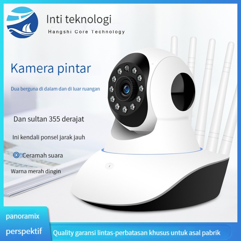 IP Camera CCTV Wireless 5 Antena Baby Cam Kamera Wifi Smart Night Vision HD 1080P/Built-in WIFI lima antena/pemantauan rumah