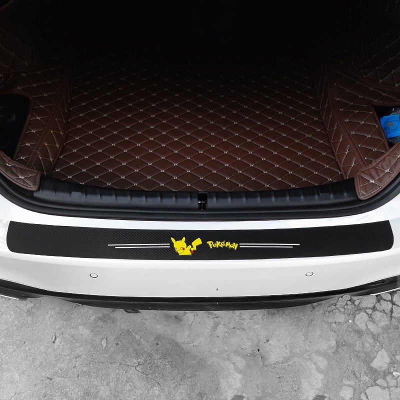 Strip Pelindung Bagasi Mobil rear trunk doorsill Kartun Lucu universal Papan Penjaga Belakang Tabrak Dan Gores strip Stiker Pelindung