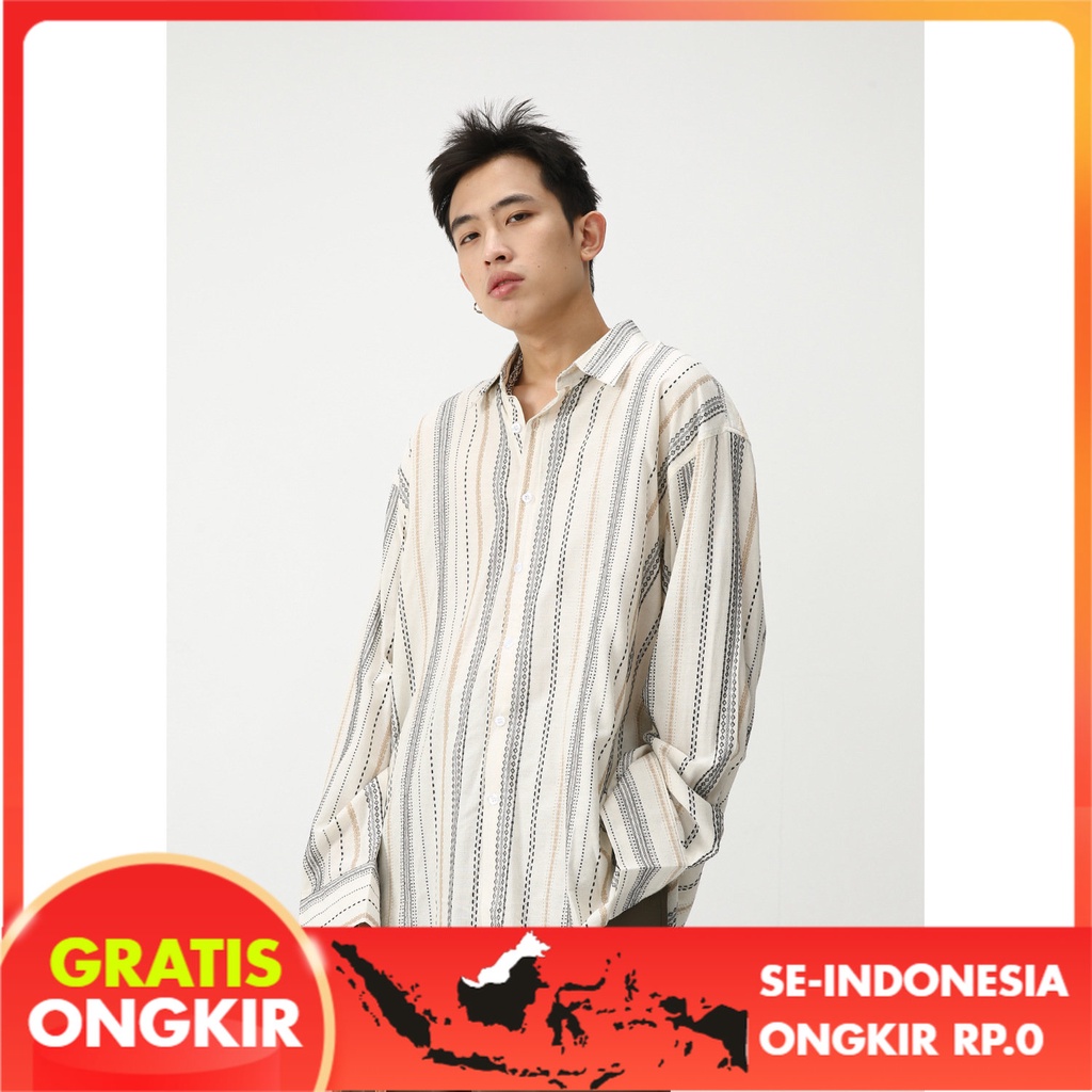 Kemeja Pria Mtlclothes Baju Pria | Kemeja Pria Korea Lengan Panjang| Mantel  Kasual  2023