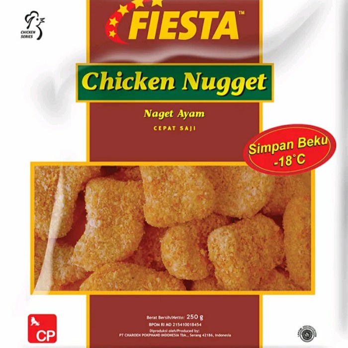 

fiesta chicken nugget 250 gr