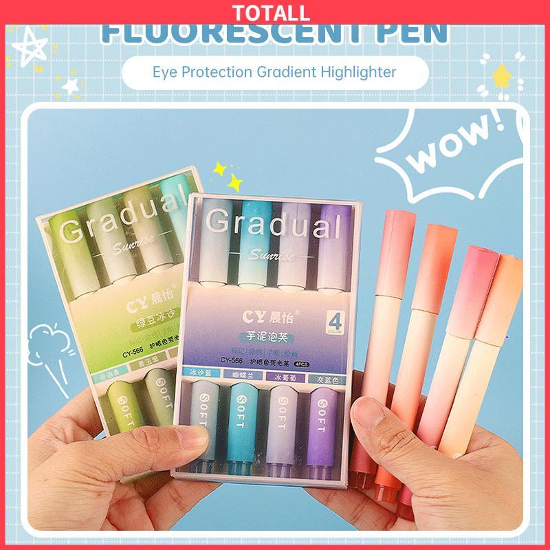 

COD Morandi Eye Care Gradient Highlighter Student Highlight Marker Penanda Kepala Lembut Berkapasitas Besar-Totall
