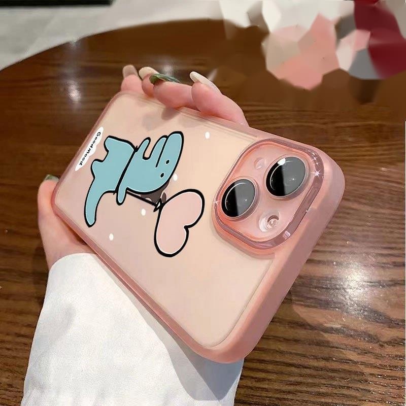 IPHONE Casing Ponsel Desain Dinosaurus Balon Tiga Warna Transparan Kompatibel Dengan Iphone12 13 14 11 Pro Max X Xs Max Xr Ffdxc