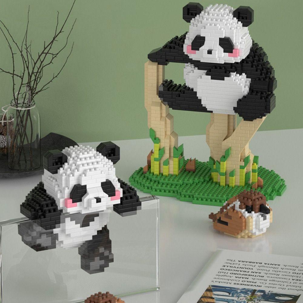 Blok Bangunan Mikro Panda Nanas Untuk Anak Model Lucu Kawaii Permainan Rakit