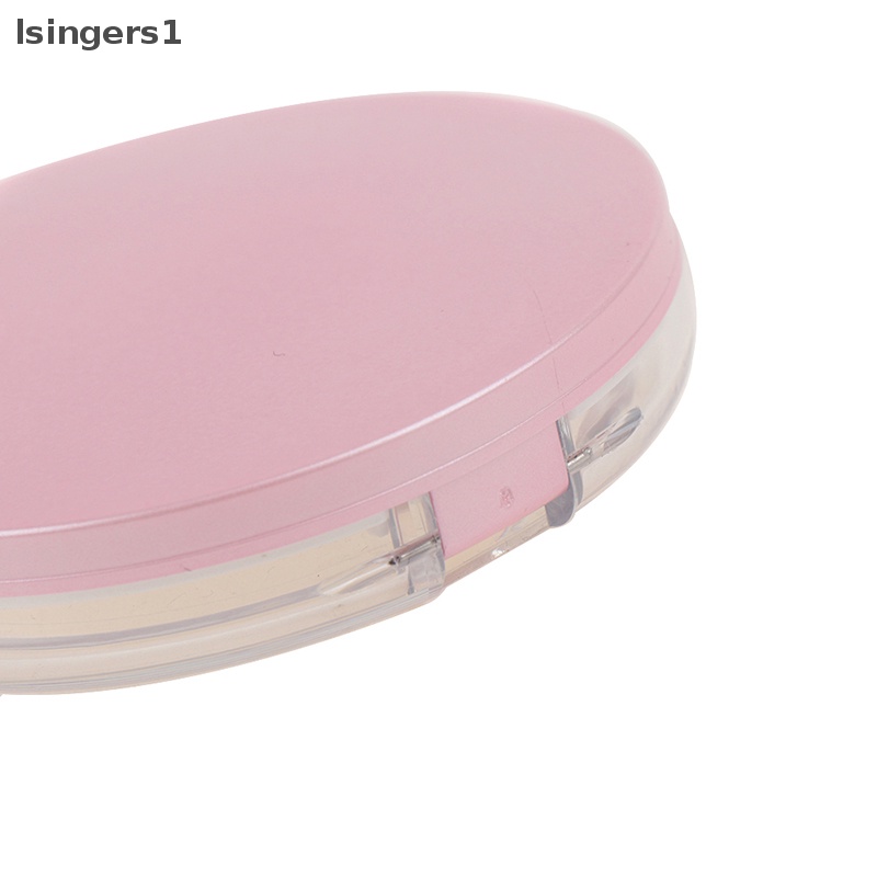 [lsingers1] Ayakan Kosmetik Kosong Portabel Wadah Toples Longgar Kotak Puff Case Dengan Cermin Butik