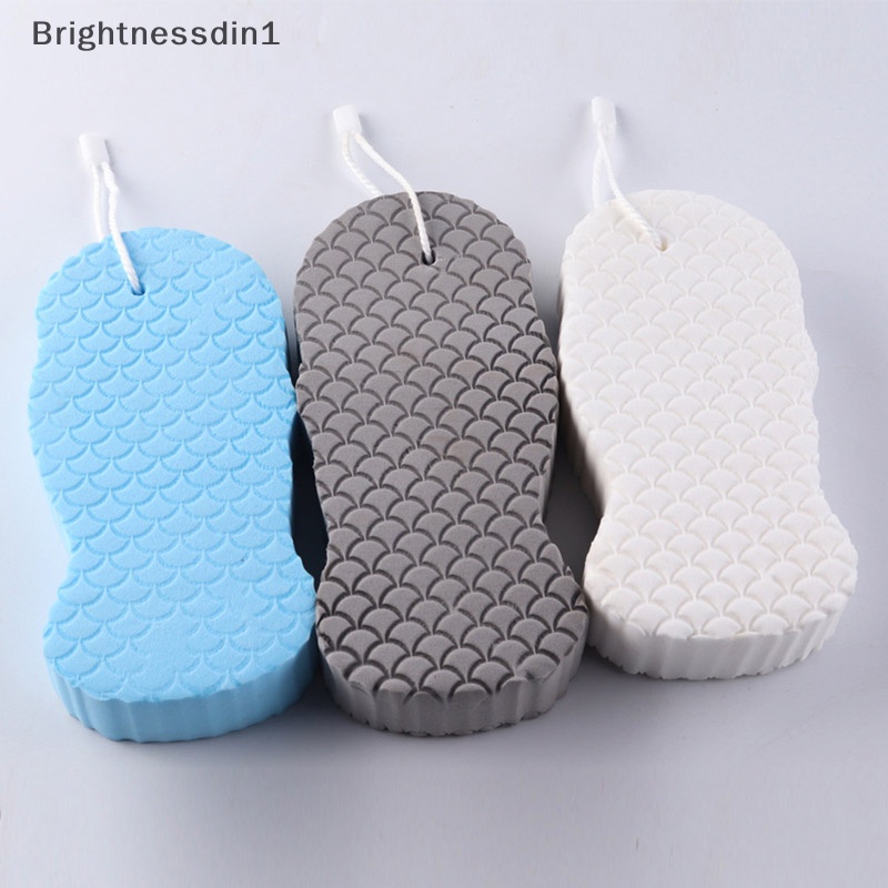 [Brightnessdin1] Spons Lembut Body Scrubber Mandi Exfoliag Scrub Sponge Shower Brush Cleaner Butik