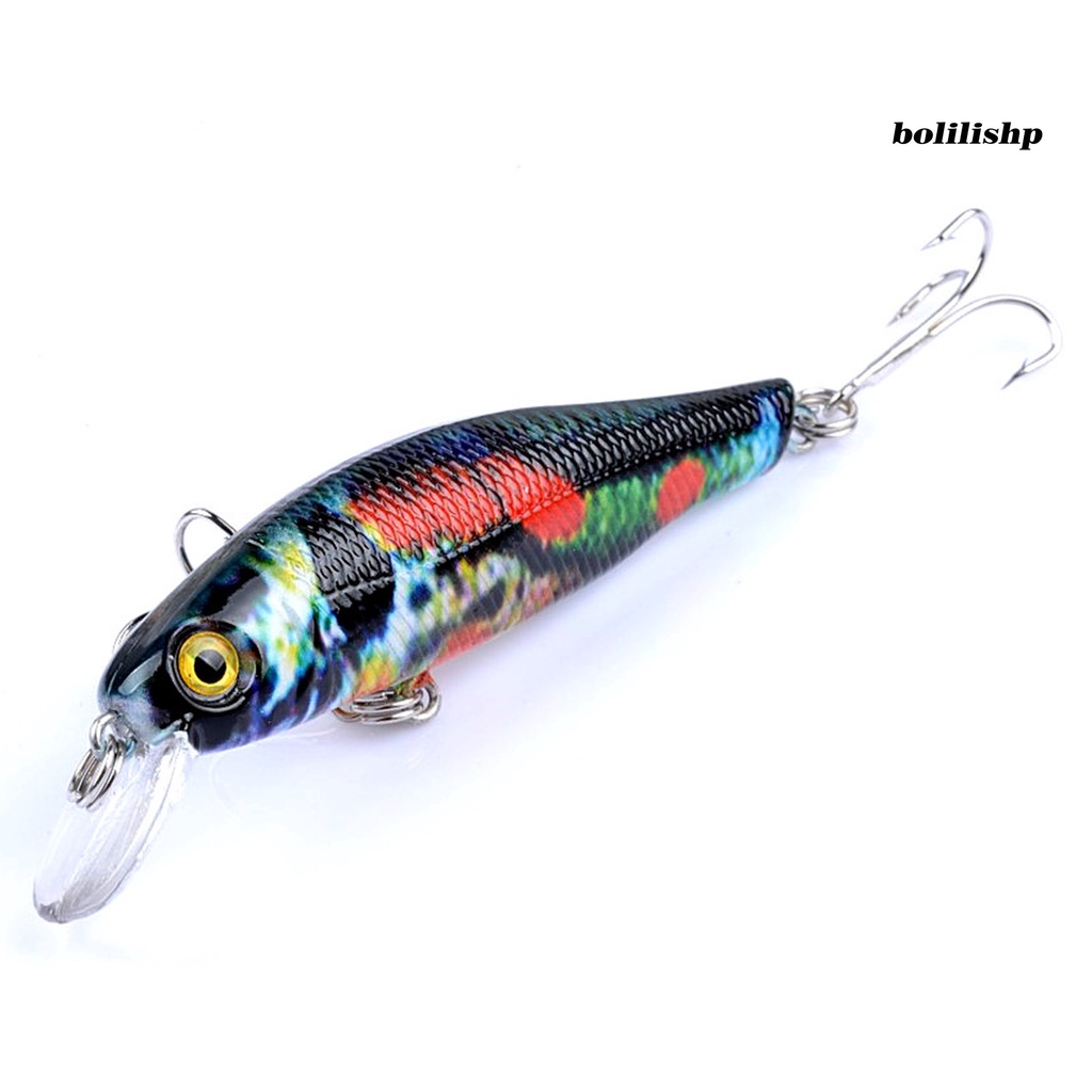 Bo-8.5cm/8.7g Umpan Bionic Vibrant Color Desain Mata 3D Tampak Realistis Dengan Kait Treble Halus Meningkatkan Tingkat Memancing Warna-Warni Buatan Umpan Hidup Angling Lure Gadget