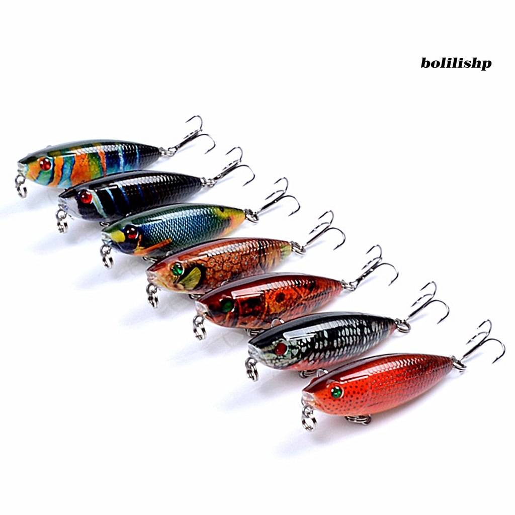 Bo-5.9cm/6.9g Umpan Pancing Realistis Tajam Kait Simulasi Tahan Korosi Warna Cerah Berwarna Gambar Reusable Sea Fishing Topwater Zigzag Pensil Umpan Keras Buatan