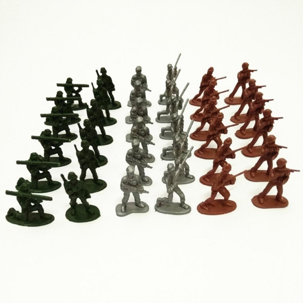 【 ELEGANT 】 Mini Soldiers Models Gadget 100Pcs Sandbox Game Mainan Anak Mainan Hadiah Model Playset