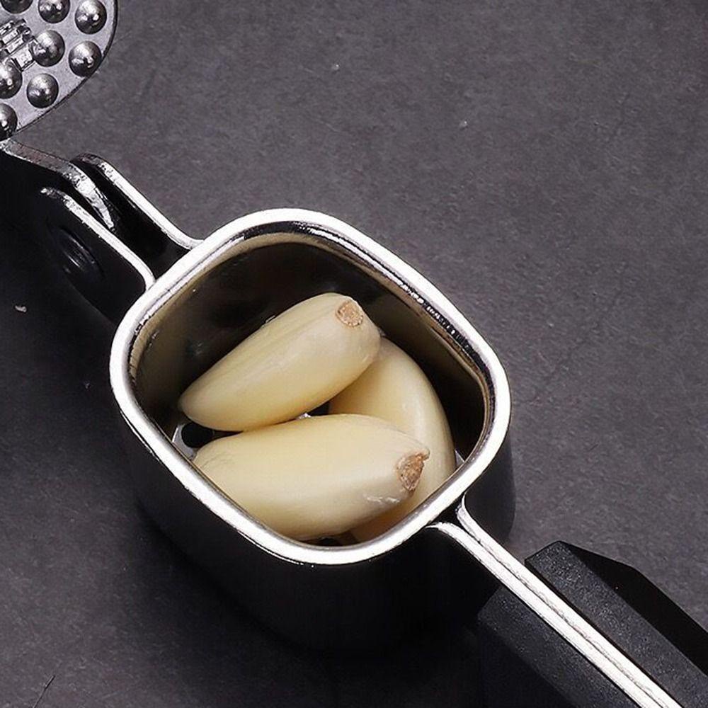 [Elegan] Garlic Press Rocker Kreatif Dapur Stainless Steel Manual Chopper Mincer