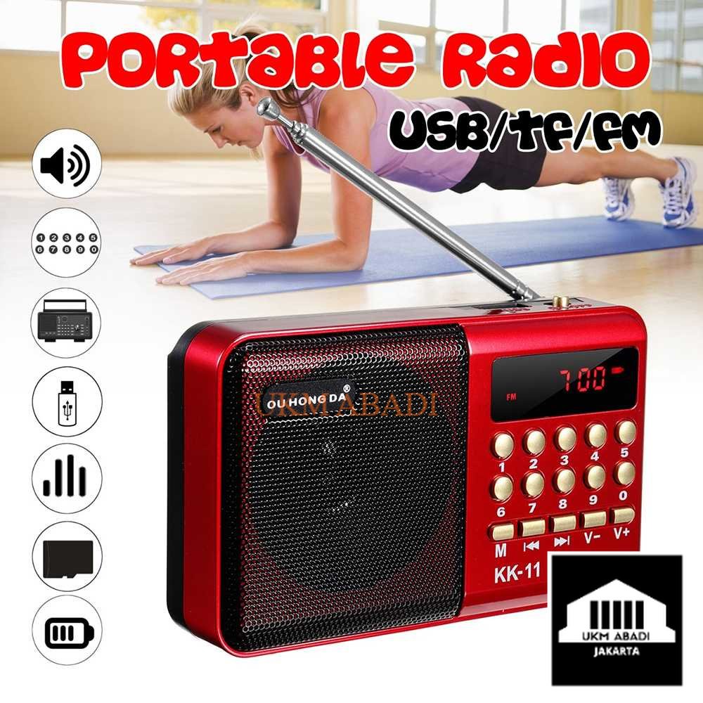 Radio Multi Vintage W405 Portable FM Radio Player TF Card KK 11