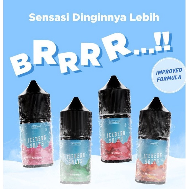 Iceberg Salts Series Salt Nic 30ML 30MG by Hex Juice 100% Original