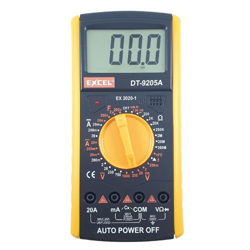 Multimeter Excel DT 9205A Multitester Digital DT-9205A Tester Besar/Multimeter Excel DT 9205A Multit