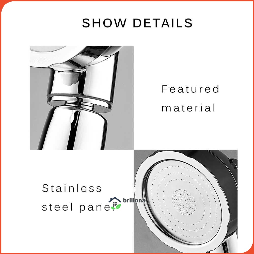 BAKALA Kepala Shower Mandi Rotating With 3 Mode Pressure - BR-2223