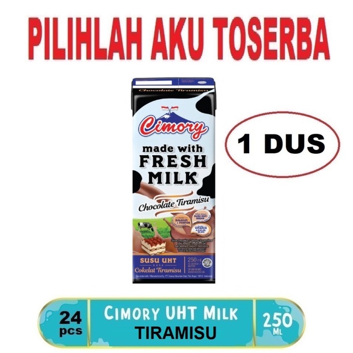 Susu CIMORY TIRAMISU 250 ml - (HARGA 1 DUS ISI 24)