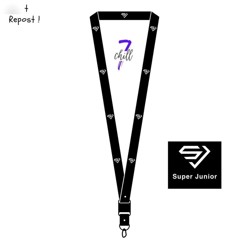 

Lanyard Super Junior ID Card Custom Kpop Tali Gantungan Pods Name Tag Kartu Nama