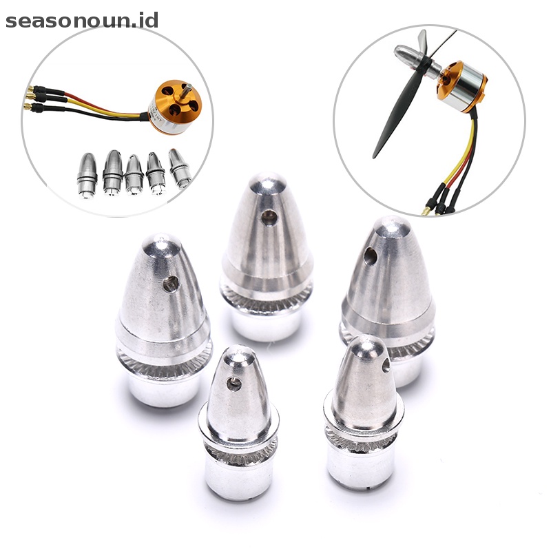 Seasonoun 5pcs/lot RC Aluminium Bullet Propeller Adapter Holder Untuk Prop Motor Brushless.