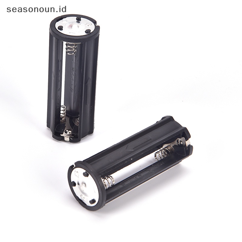 Seasonoun 2Pcs Holder Hitam Untuk Senter Torch AAA 3x1.5v.