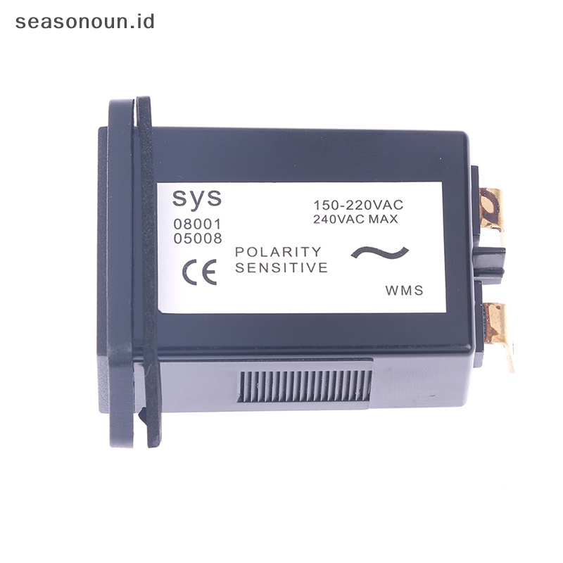 Seasonoun 1PC 6digit 220V AC Hour Meter, Timer Counter Tertutup Lengkap 12v-36v dc.