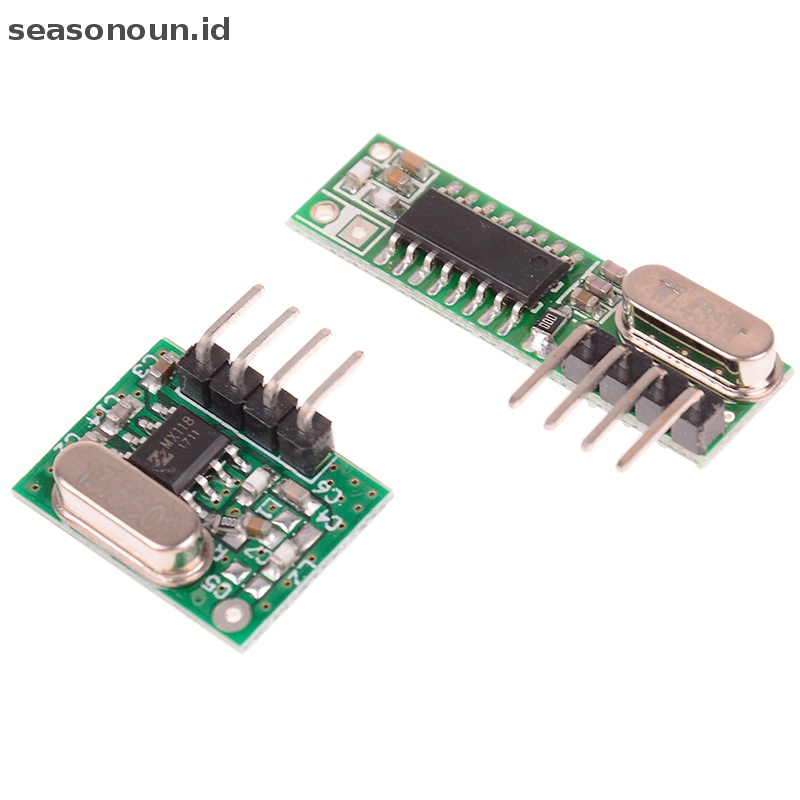 Modul RF Seasonoun 433mhz kit receiver Dan transmitter superheterodyne Untuk arduino.