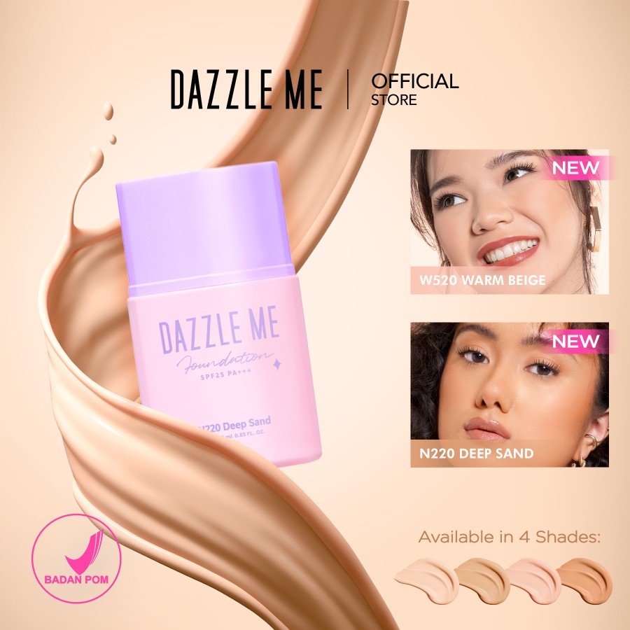 DAZZLE ME Day by Day Foundation - Full Coverage Oil control Long Lasting Makeup SPF 25 PA+++ Original