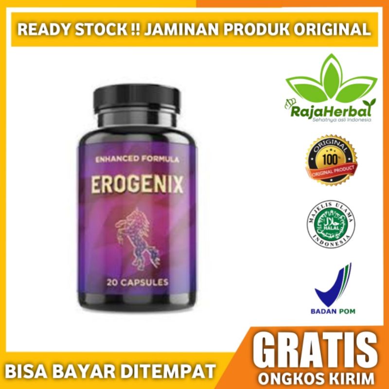 (BHJ)EROGENIX BPOM ASLI OBAT PENAMBAH STAMINA PRIA AMPUH 100% ORIGINAL PEMBESAR PRIA(Gratis ongkir)