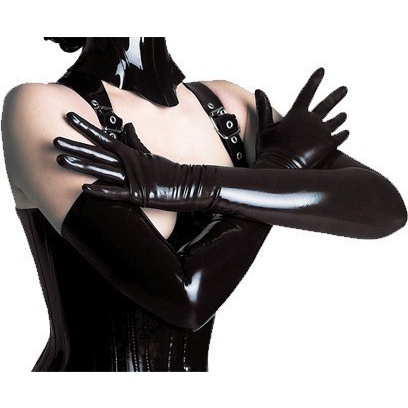 BlueCandy Sexy Leather Kulit Latex PVC Sarung Tangan Wanita Gloves Hot